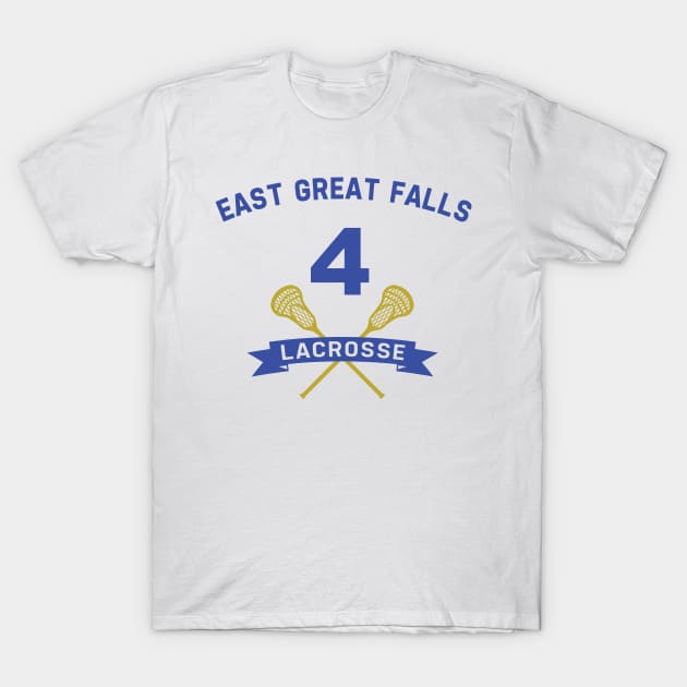 East Great Falls Lacrosse Jersey T-Shirt by nickmeece